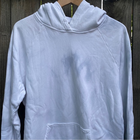 Free City women Hoodie Large Sweatshirt Top White Gray L - Picture 2 of 16